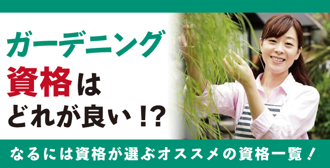 ガーデニング資格とは？難易度・取得方法・活躍の場紹介