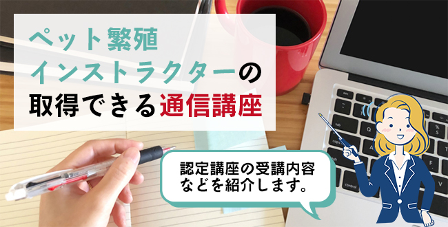 ペット繁殖インストラクターを取得できる通信講座