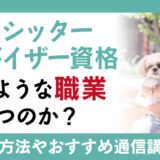 【おすすめ】ペットシッターアドバイザー資格はどのような職業に役立つのか？取得方法や認定の通信講座をご紹介