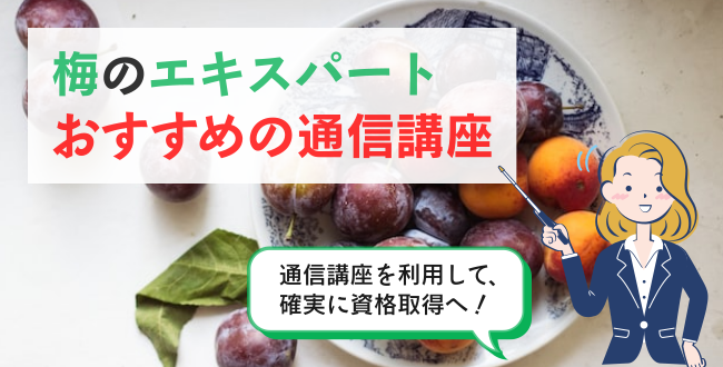 梅のエキスパートおすすめの通信講座